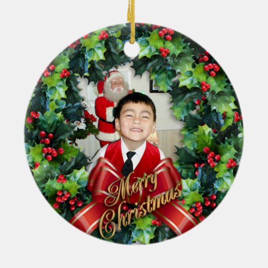 Ornament kerstfoto's voor oma (Achterkant)