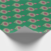 Ornament kerstinpakpapier cadeaupapier (Hoek)