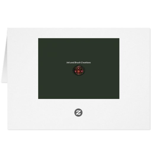 Ornament kerstKaart (Achterkant Horizontaal)