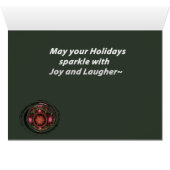 Ornament kerstKaart (Binenzijde Horizontaal (Onderkant))