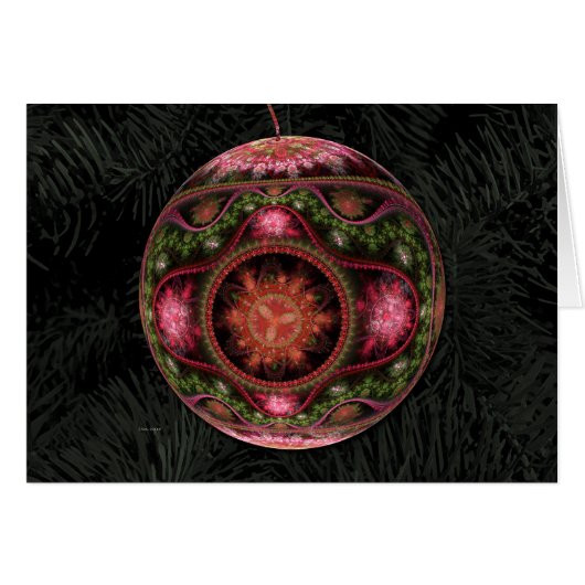 Ornament kerstKaart (Voorkant Horizontaal)