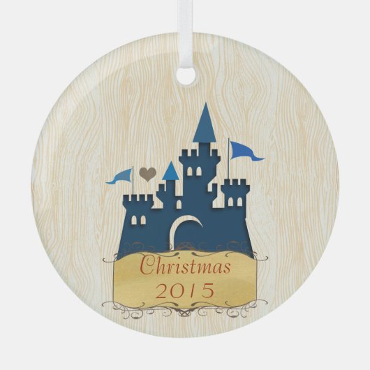 Ornament kerstkasteel Vacation Keepomwille (Voorkant)