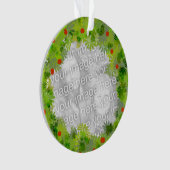 Ornament - Kerstmis met foto/tekst (voorkant)
