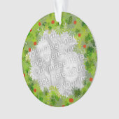 Ornament - Kerstmis met foto/tekst (voorkant)