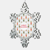 Ornament kerstmis met Ogee Snowflake Pattern (Rechts)
