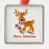 Ornament | Kerstmis | rendieren | Vrolijk kerstfee (Voorkant)