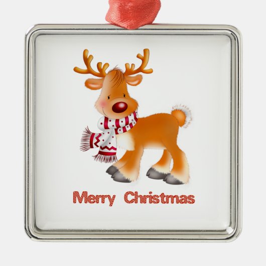 Ornament | Kerstmis | rendieren | Vrolijk kerstfee (Voorkant)