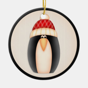 Ornament kerstpinguïn d12