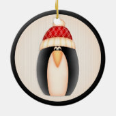 Ornament kerstpinguïn d12 (Achterkant)