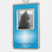 Ornament - Kerstster met foto (Links)