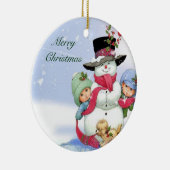 Ornament: kerstversiering keramisch ornament (Rechts)