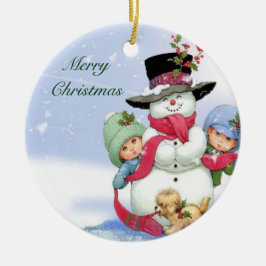 Ornament: kerstversiering keramisch ornament