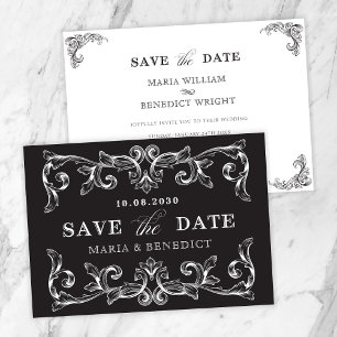  ornament kunst bruiloft save the date