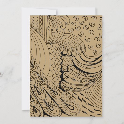  ornament kunstverjaardag kaart (Achterkant)