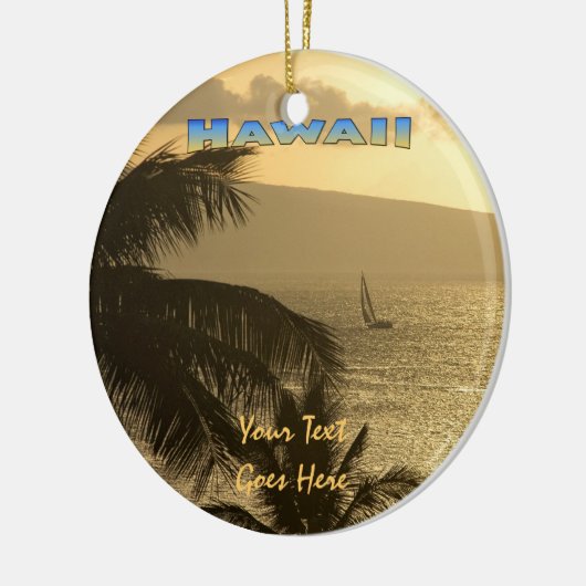 Ornament: Lahaina Sunset #1 (Circle) Keramisch Ornament (Links)