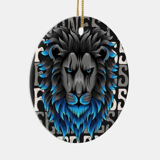 Ornament leeuwenpatroon positief (Rechts)