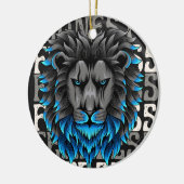 Ornament leeuwenpatroon positief (Links)