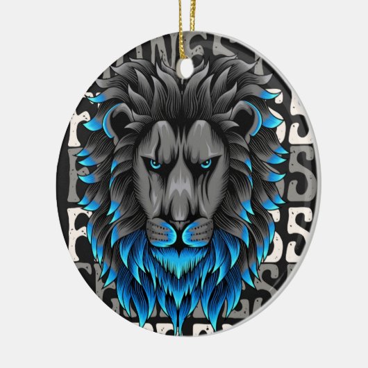 Ornament leeuwenpatroon positief (Links)