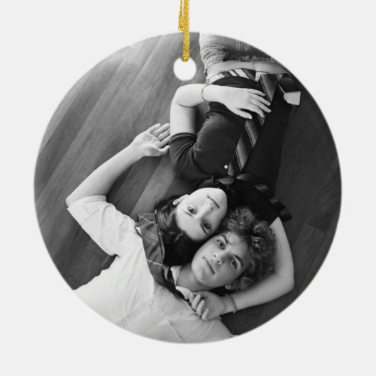 Ornament Leopard Print Wedding Date Keepslag (Achterkant)