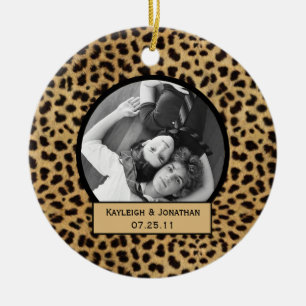 Ornament Leopard Print Wedding Keepslag