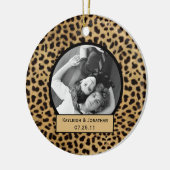 Ornament Leopard Print Wedding Keepslag (Links)