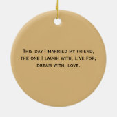 Ornament Leopard Print Wedding Keepslag (Achterkant)