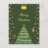 Ornament Lights Holiday Christmas Kaart (Voorkant)