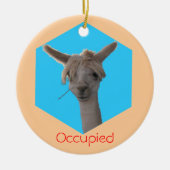 Ornament - Llama Occupied hanger (Voorkant)