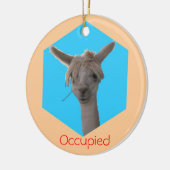 Ornament - Llama Occupied hanger (Links)