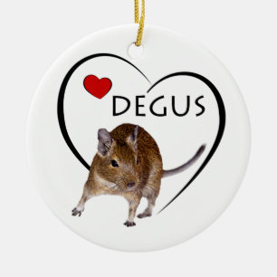 Ornament Love Degus (kies kleur)