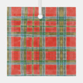 ORNAMENT MAC BAIN TARTAN Glass Square (Voorkant)