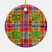 ORNAMENT MAC RAE TARTAN keramische cirkel (Achterkant)