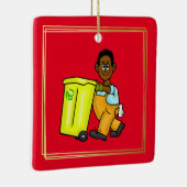 Ornament Man van zwarte of Afrikaanse vuilnis (Rechts)