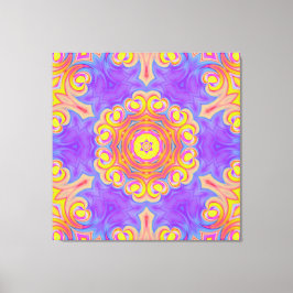 Ornament mandala canvas afdruk