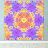 Ornament mandala canvas afdruk (Insitu (Houten vloer))