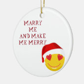 ORNAMENT ***MARRY ME** MET WINKEL SANTA (Links)