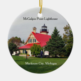Ornament McGulpin Point Lighthouse(redroof)