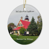 Ornament McGulpin Point Lighthouse(redroof) (Links)