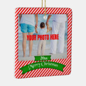 Ornament met aangepaste kerstfoto's voor fijne ker (Rechts)