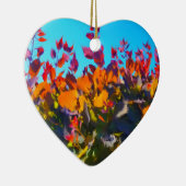 Ornament met afbeelding van valbladeren (Rechts)