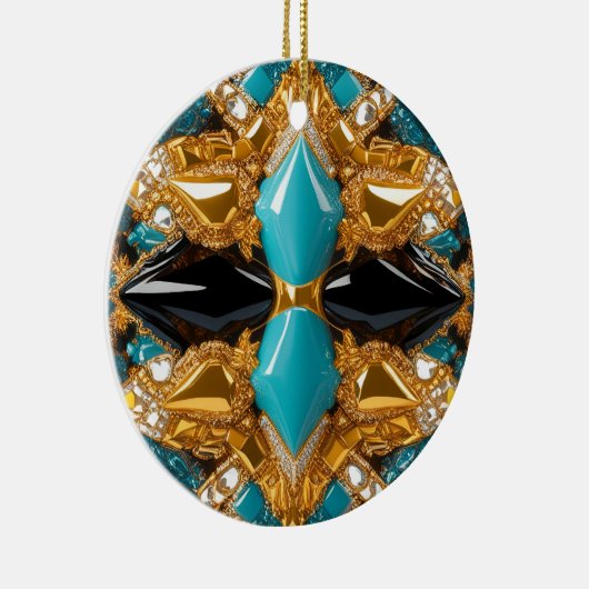 Ornament met Bahamas Kleuren Ontwerp (Rechts)