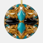 Ornament met Bahamas Kleuren Ontwerp (Voorkant)