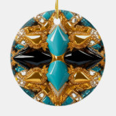 Ornament met Bahamas Kleuren Ontwerp (Achterkant)