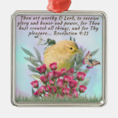 Ornament met Bijbelvers - natuur (Voorkant)