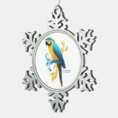 Ornament met blauw en goudmakreel (Rechts)