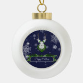 Ornament met blauw rendierformaat (Voorkant)