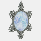 Ornament met blauwe vorstpinda's (Links)