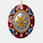 Ornament met Colombiaanse kleuren Design (Rechts)