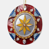 Ornament met Colombiaanse kleuren Design (Links)