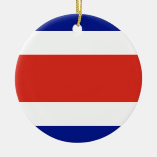 Ornament met Costa Ricaanse vlag (Voorkant)